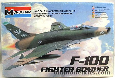 Monogram 1/48 F-100 Fighter Bomber Camo 'Carol Ann' - Bagged, 5424 plastic model kit